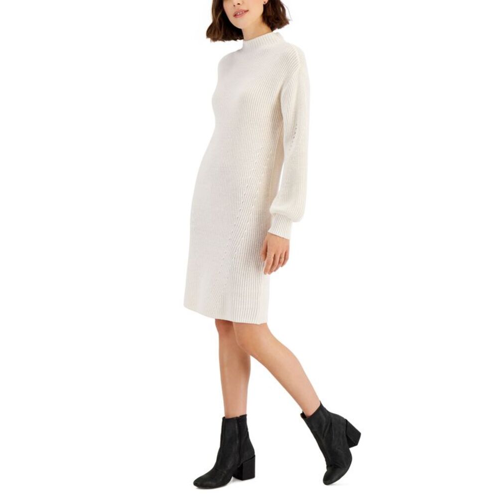 Style & Co Womens Mock Turtleneck Sweater Dress